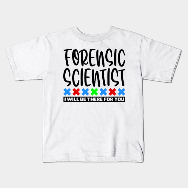 Forensic Scientist Kids T-Shirt by colorsplash